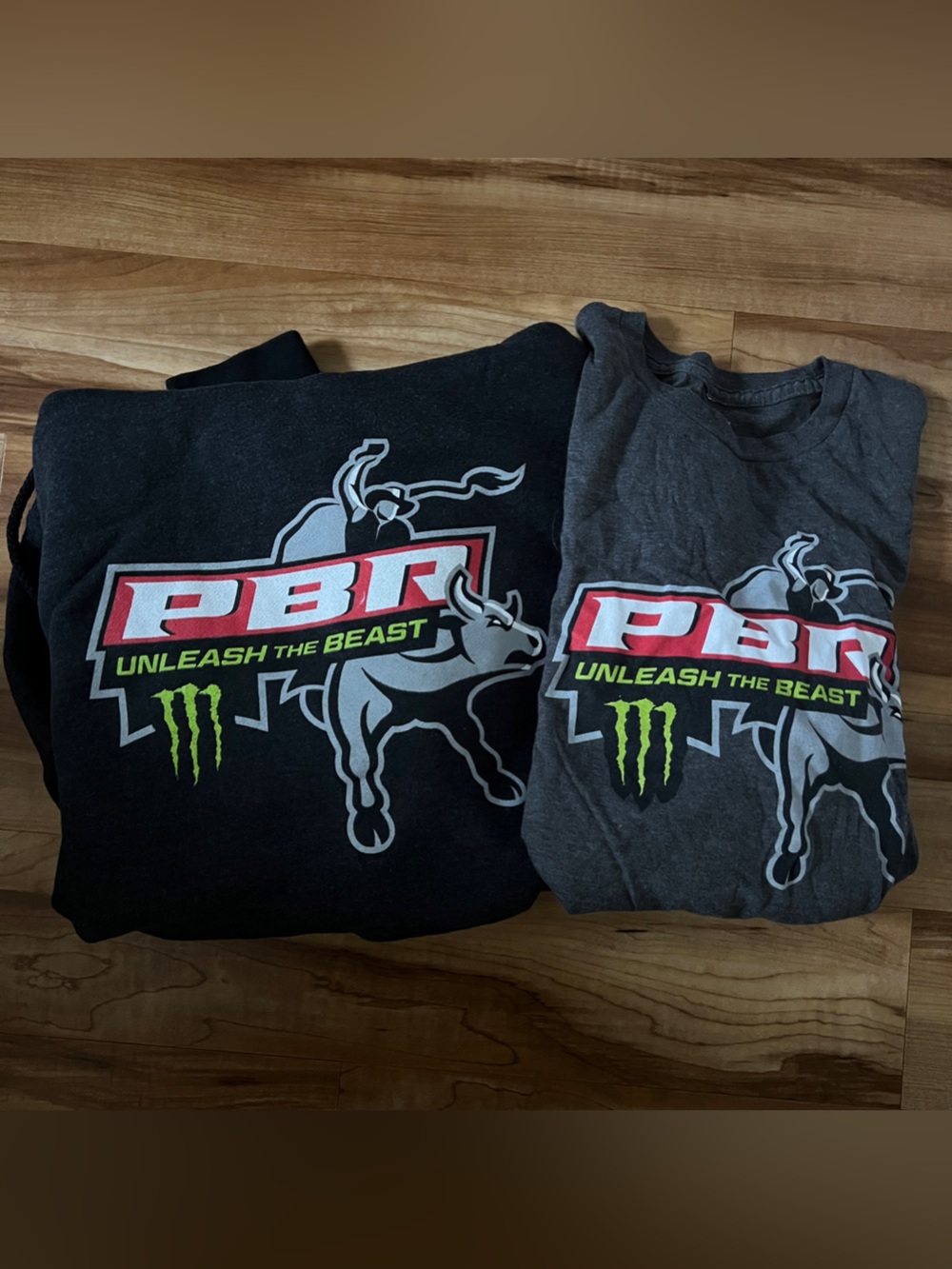 PBR x Monster Energy Graphic Tee/Hoodie Bundle - Black & Gray